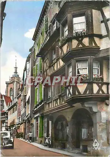 Moderne Karte Colmar (Haut Rhin) Vieilles Maisons Alsaciennes