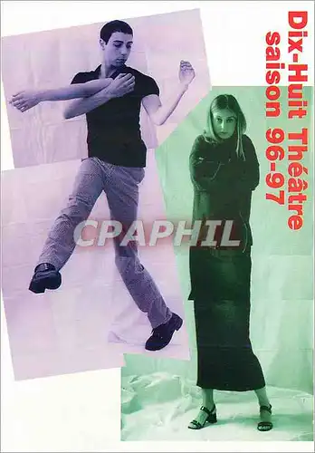 Cartes postales moderne Dix Huit Theatre Saison 96 97 Rue Georgette Agutte Paris 18eme