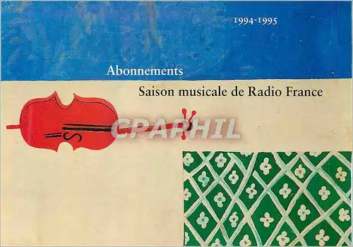 Cartes postales moderne Abonnements Saison Musicale de Radio France Violon Avenue du President Kennedy Paris