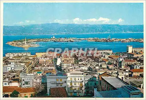 Moderne Karte Messina Panorama