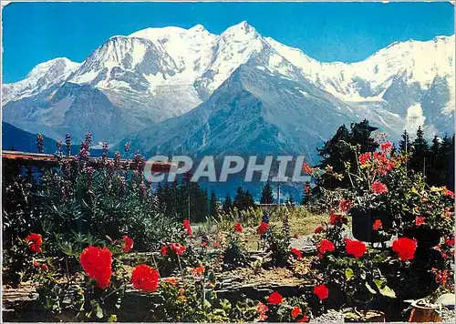 Cartes postales moderne Nos Belles Alpes Le Massif du Mont Blanc (4 807 m)