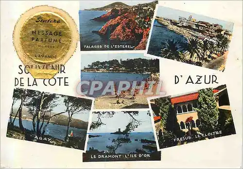 Cartes postales moderne Souvenir de la Cote d'Azur Falaises de l'Esterel St Raphael Agay Le Dramont L'Ile d'Or Frejus Le