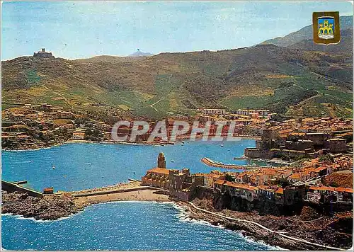 Moderne Karte Collioure Lumiere et Couleurs de la Cote Cote Catalane