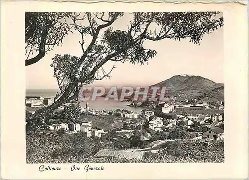 Moderne Karte Collioure Vue Generale sur la Ville et la Cote Vermeille