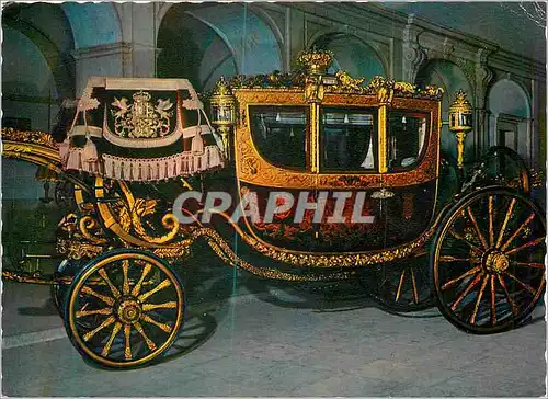 Cartes postales moderne Lisboa Museu National Dos Coches Voiture de Gala dite de la Couronne XIXe Siecle