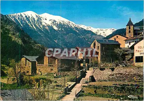 Moderne Karte Village Typique d'Ordino (Andorra)