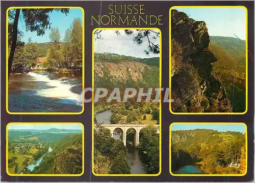 Moderne Karte Suisse Normande Le Barrage du Vey a Clecy Le Viaduc sur l'Orne