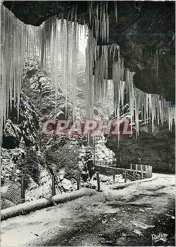 Cartes postales moderne Les Alpes Maritimes Les Gorges du Cians en Hiver Route de Touet sur Var a Beuil