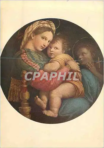 Cartes postales moderne Ecole Romaine Galerie Pitti Santi (Raffaello) du Raphael Sanzio (1483 1520) La Vierge a la Chair