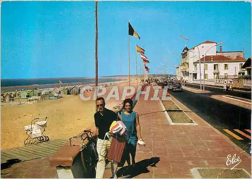 Moderne Karte Soulac sur Mer (Gironde) Le Nouveau Boulevard Promenade et la Grande Plage