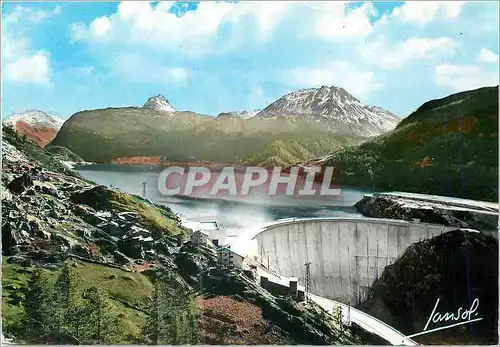 Cartes postales moderne Tignes (Savoie) Alt 1820 m Le Barrage Bellevarde (2826 m) et la Toviere (2346 m)