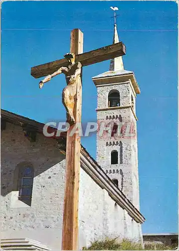 Moderne Karte Tignes Calvaires et Eglise de Savoie