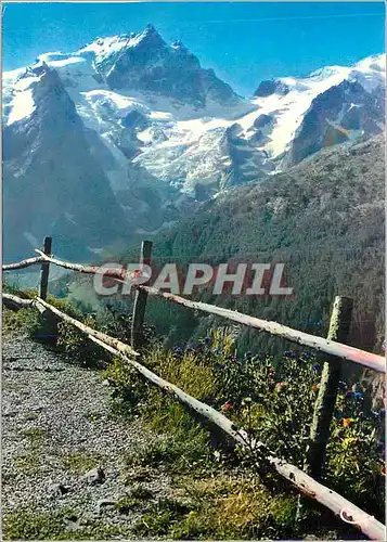 Moderne Karte Nos Belles Alpes La Meije (alt 3947 m)