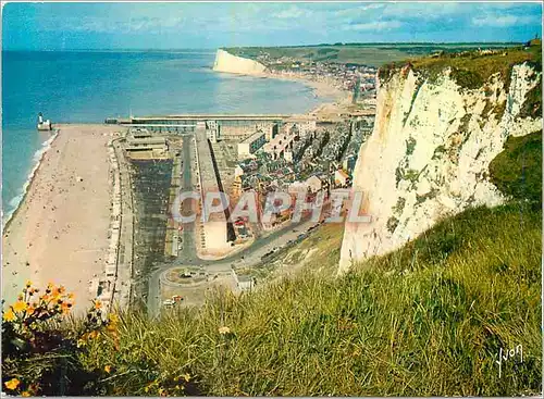 Moderne Karte Couleurs et Lumiere de France Le Treport (S M) et Mers (Somme) Vus des Falaises