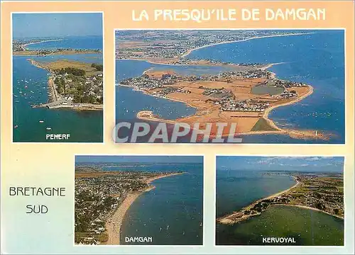 Cartes postales moderne Presqu'Ile de Damgan Kervoyal Penerf (Morbihan) Bretagne sud Les Ciruits Touristique