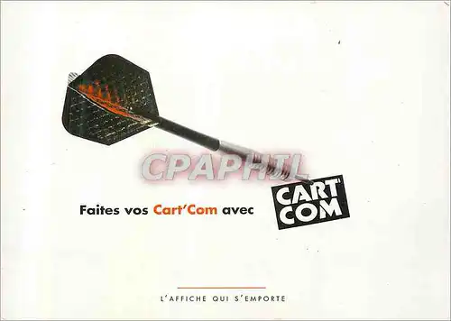 Cartes postales moderne Faites vos Cart'Com avec Cart Com L'Affiche qui S'Emporte Flechettes