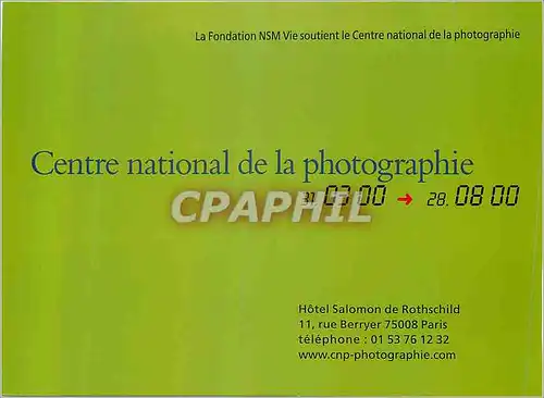 Cartes postales moderne Centre National de la Photographie Hotel Salomon de Rothschild Rue Berryer Paris
