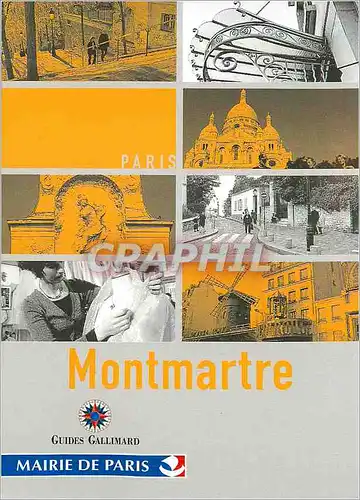 Cartes postales moderne Montmartre Paris Guides Gallimard Mairie de Paris