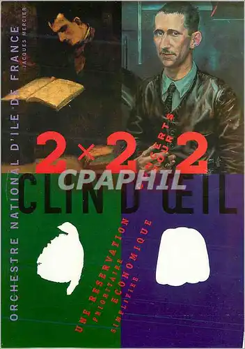 Cartes postales moderne Orchestre National d'Ile de France 2 Concert pour 2 personnes Jacques Mercier