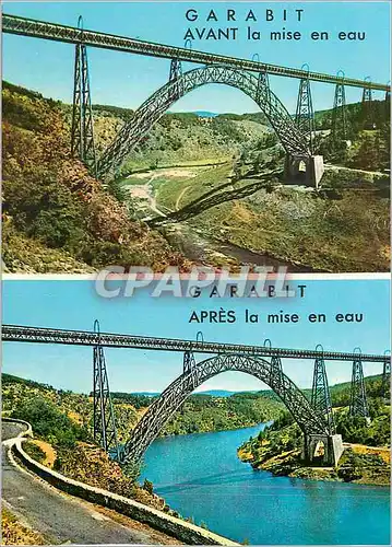 Cartes postales moderne Le Viaduc de Garabit Avant la mise en Eau L'Auvergne Pittoresque