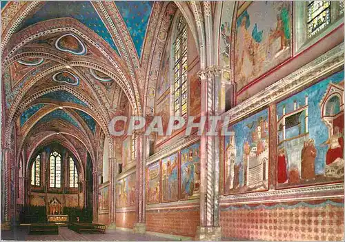 Cartes postales moderne Assisi Basilique de St Francois Eglise Superieur Interieur