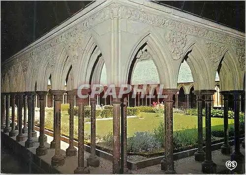 Cartes postales moderne Le Mont Saint Michel (Manche) Le Cloitre de l'Abbaye