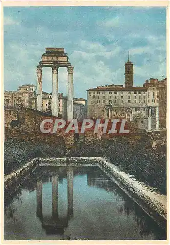 Moderne Karte Roma Temple de Castor et Pollux