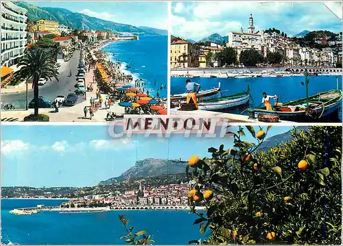 Moderne Karte Menton la Cote d'Azur