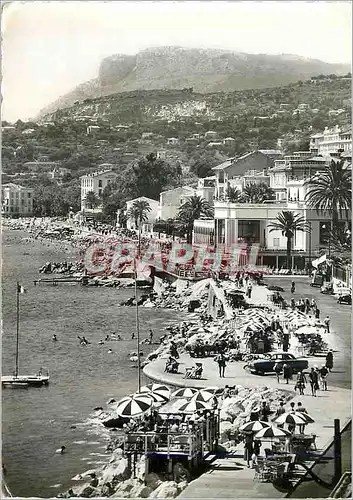 Moderne Karte Menton la Promenade et le Casino