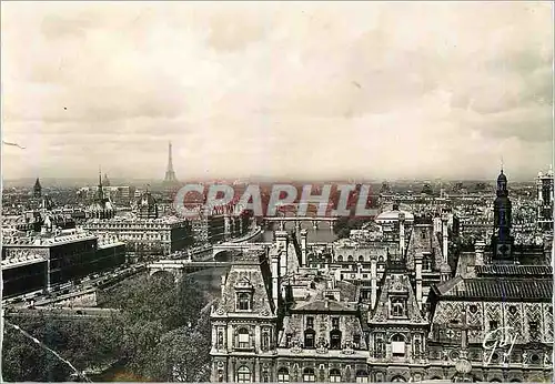 Moderne Karte Paris et ses Merveilles la Perspective des Sept Ponts