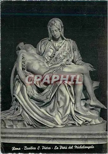 Moderne Karte Roma La Pieta de Michel Ange dans la Basilique de Saint Pierre