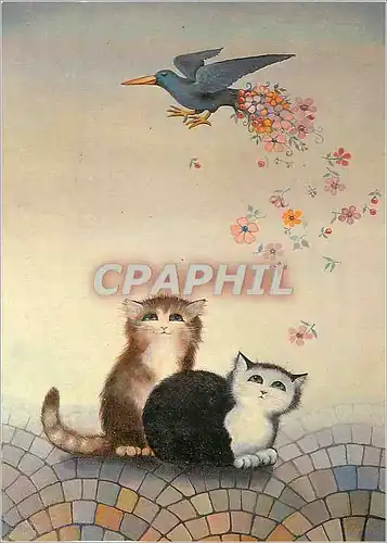 Moderne Karte Renate Koblinger Original Oil Painting