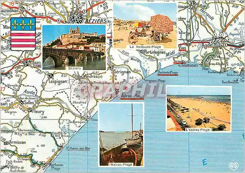 Cartes postales moderne Beziers et ses Plages La Redoute Plage Valras Plage