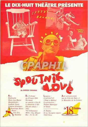 Cartes postales moderne le Dix Huit Theatre Presente Spoutnik Love Speedy Banana