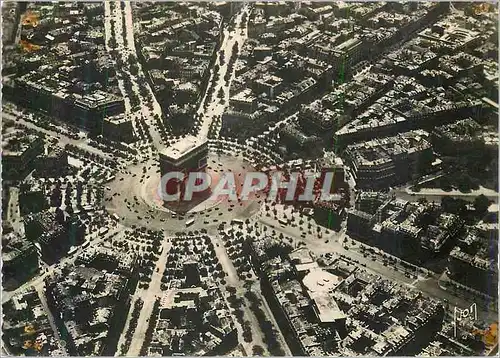 Cartes postales moderne Paris en Avion l'Arc de Triomphe et Place de l'Etoile