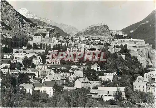 Cartes postales moderne Briancon (H A) 1326m etle Fort de Chaberton (3110m)
