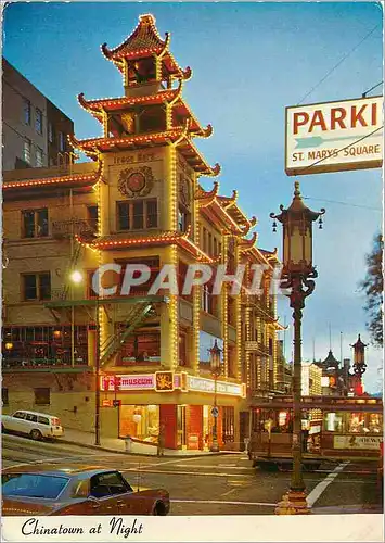 Cartes postales moderne San Francisco's Chinatown at Night Chine China