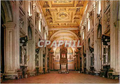 Moderne Karte Roma Interieur de la Basilique de S Giovanni