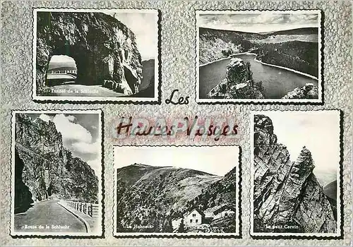 Cartes postales moderne les Vosges Pittoresques Tunnel de la Schlucht Lac Blanc Le Hohneck Le petit Cervin
