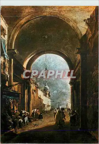 Moderne Karte Munchen Giovanni Antonio Guardi (1699 1760) Vue sur une Porte d'Enceinte