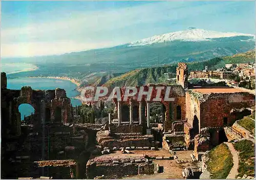 Cartes postales moderne Taormina Scene du Theatre Grec