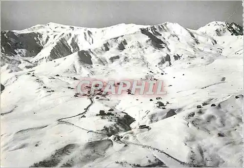 Moderne Karte la Toussuire (Savoie) 1800m Vue Aerienne