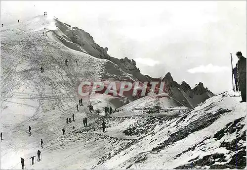 Cartes postales moderne le Mont Dore Sancy (Puy de Dome) les Jeux sur la Neige au Sommet du Sancy