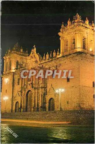 Moderne Karte Cuzco Peru the Cathedral