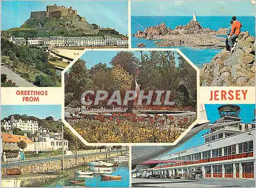 Cartes postales moderne Greetings from Jersey