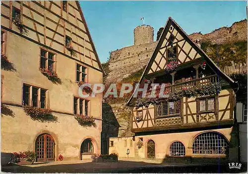 Moderne Karte Kaysersberg (Haut Rhin) le Musee et l'Hostellerie du Pont