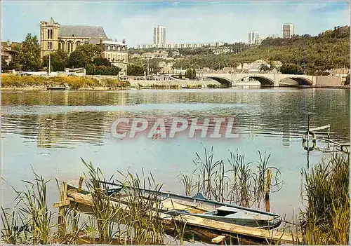 Cartes postales moderne Montereau Fault Yonne Seine et Marne Vue Generale Bords de l'Yonne