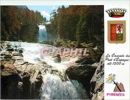 Cartes postales moderne Cauterets et ses Environs Hautes Pyrenees le Cascade du Pont d'Espagne Altitude 1500m