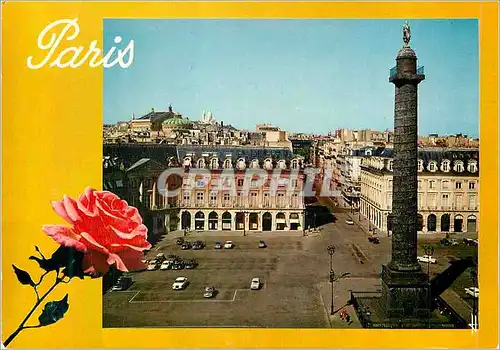 Cartes postales moderne Paris Elegance Place Vendome et Rue de la Paix