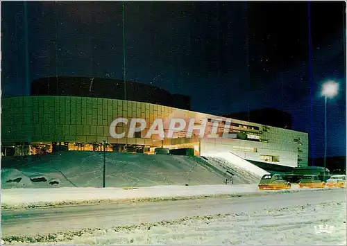 Moderne Karte Grenoble Ville Olympique Vue de Nuit de la Maison de la Culture Architecte Wogenscky